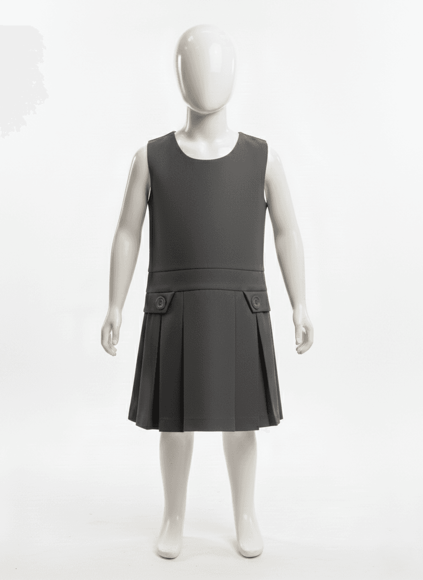 Primary Pinafore - Grey