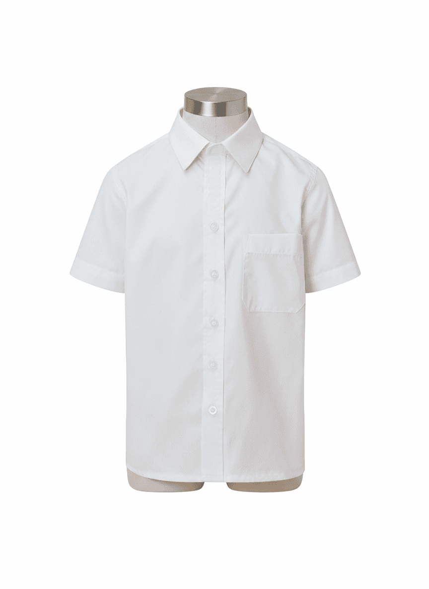 Boys Short Sleeve Shirt - White