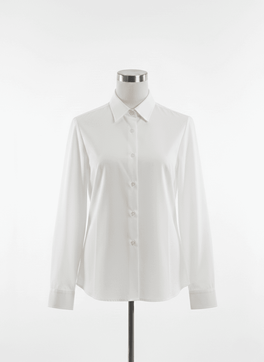 Girls Long Sleeve Shirt - White