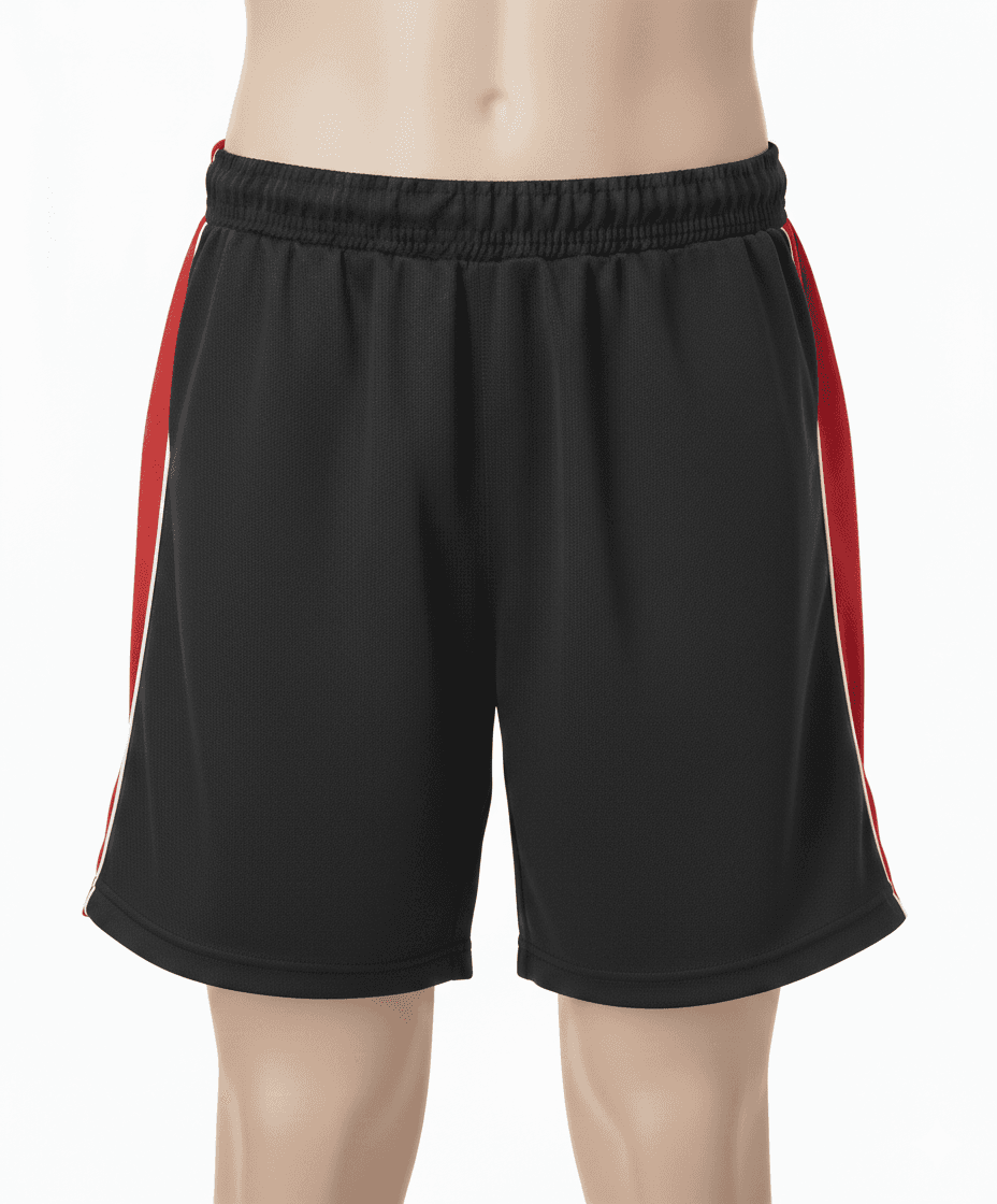Secondary PE Shorts - Black/Red