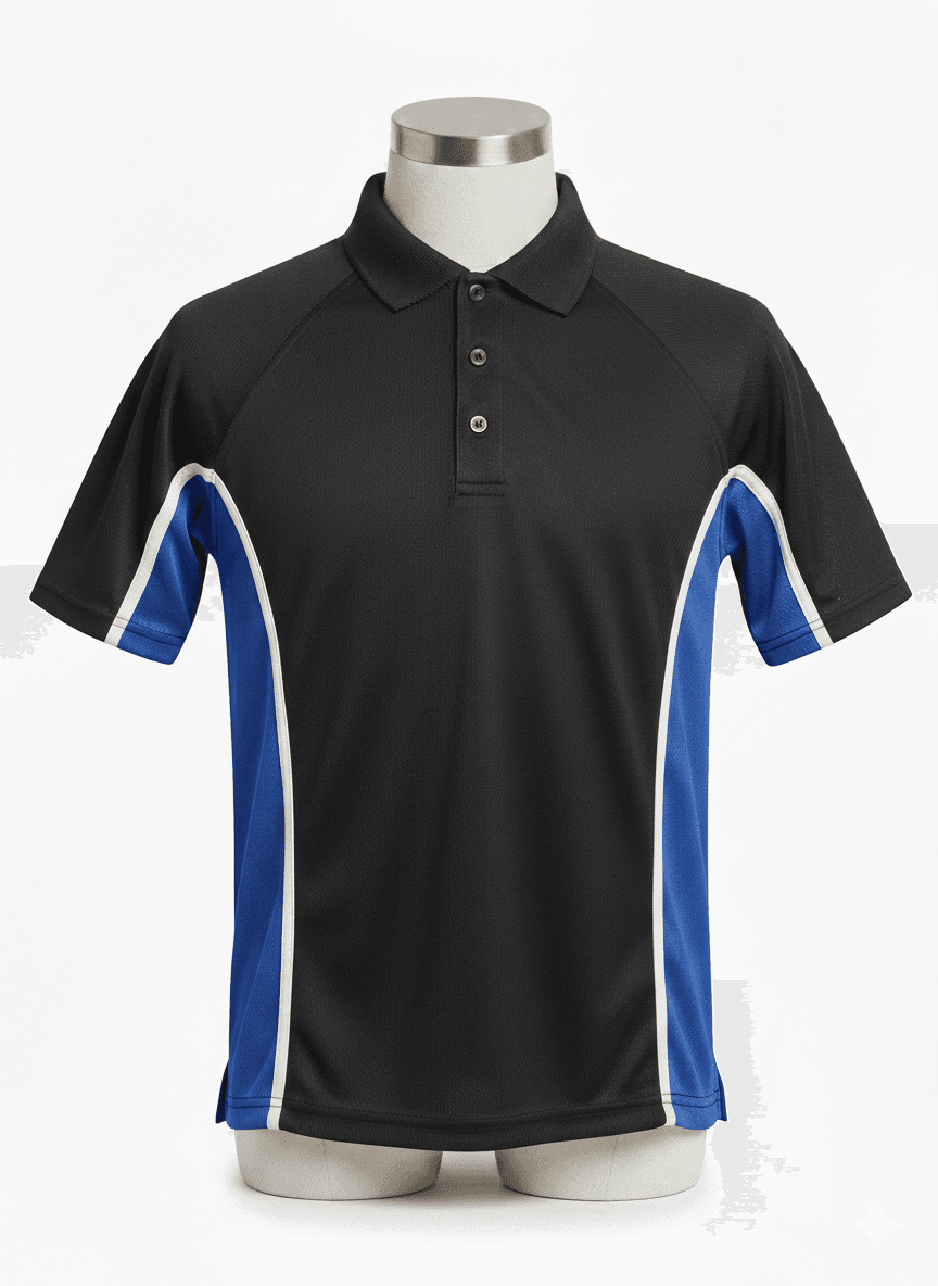 Secondary PE Top - Black/Blue