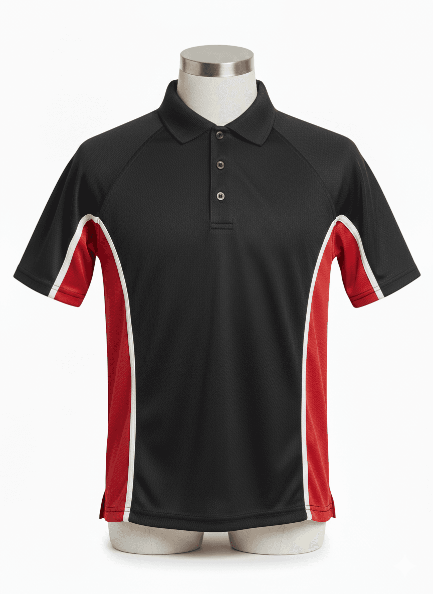 Secondary PE Top - Black/Red
