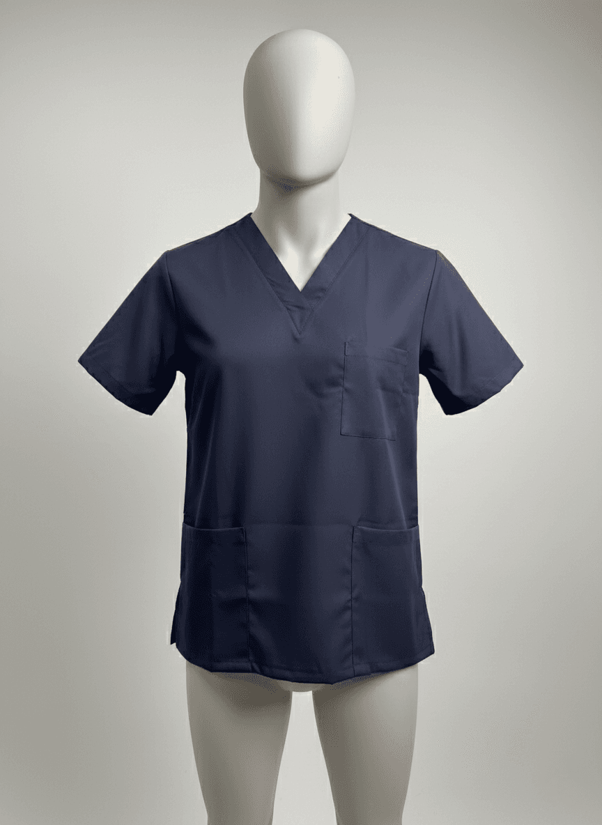 Scrub Top - Navy