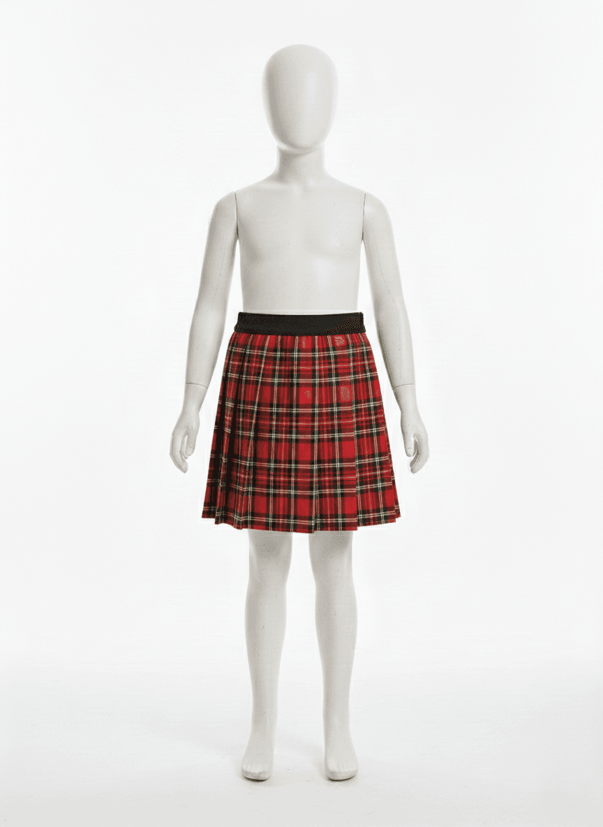 Primary School Skirt - Red Tartan