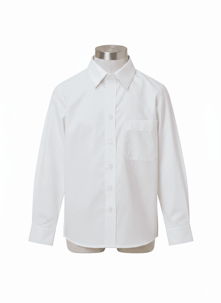 Boys Long Sleeve Shirt - White