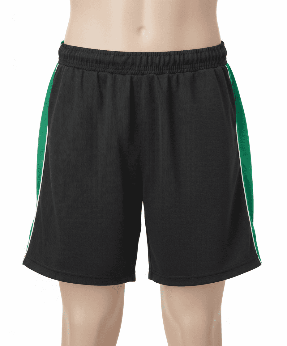 Secondary PE Shorts - Black/Green
