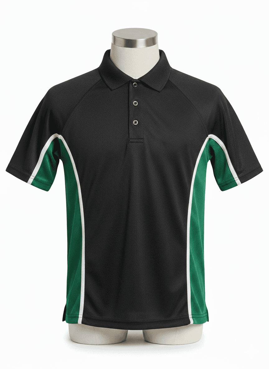Secondary PE Top - Black/Green