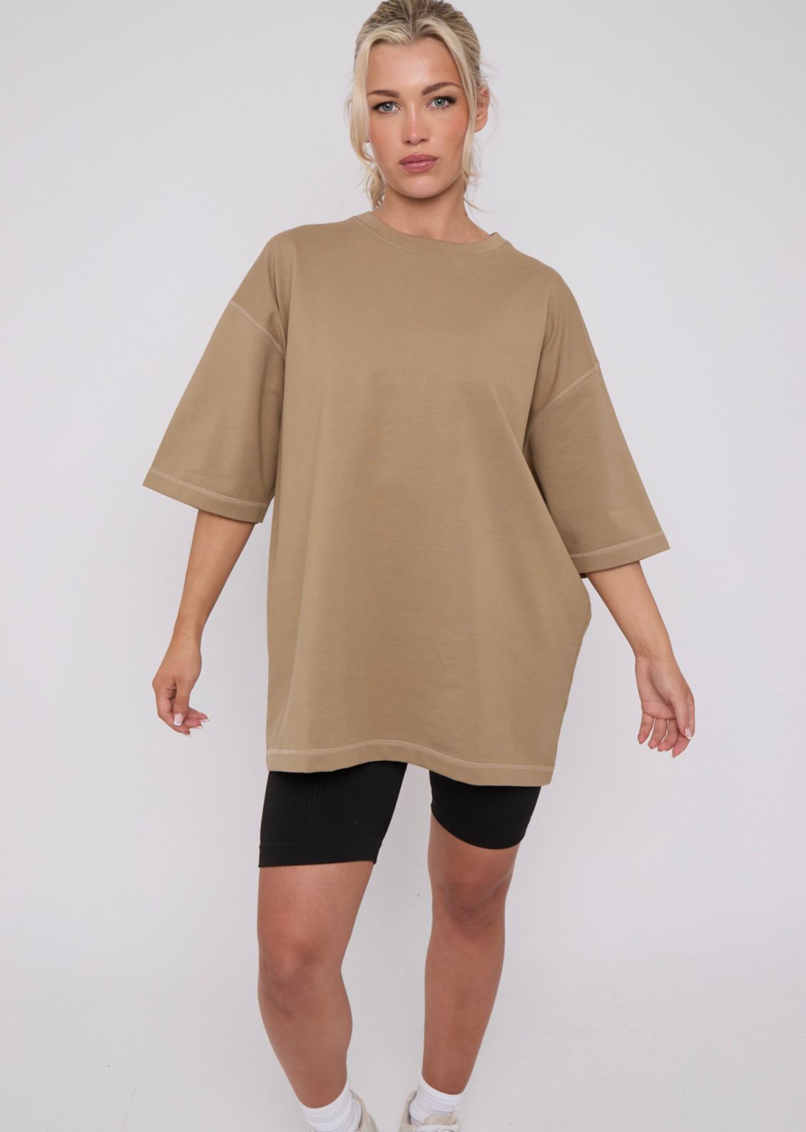 Premium T Shirt Oversize - Khaki