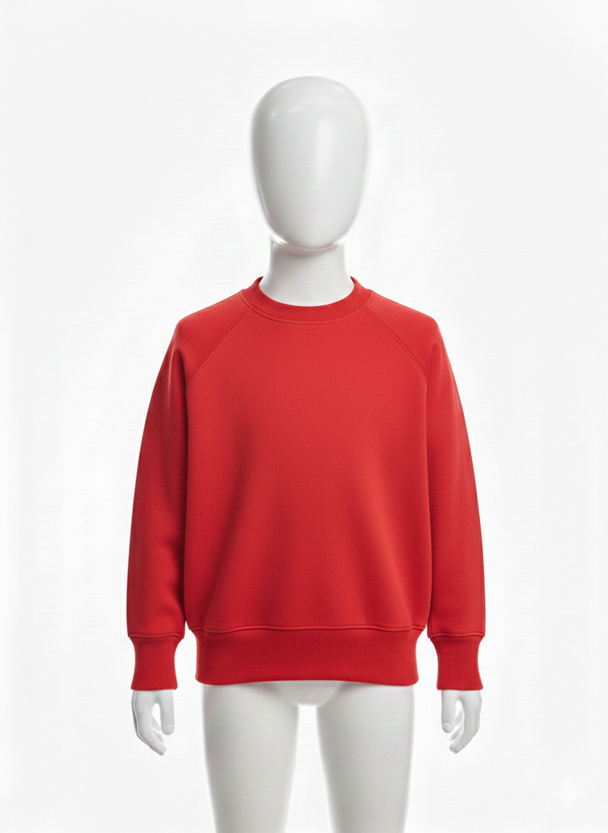 Primary Crewneck Jumper - Red