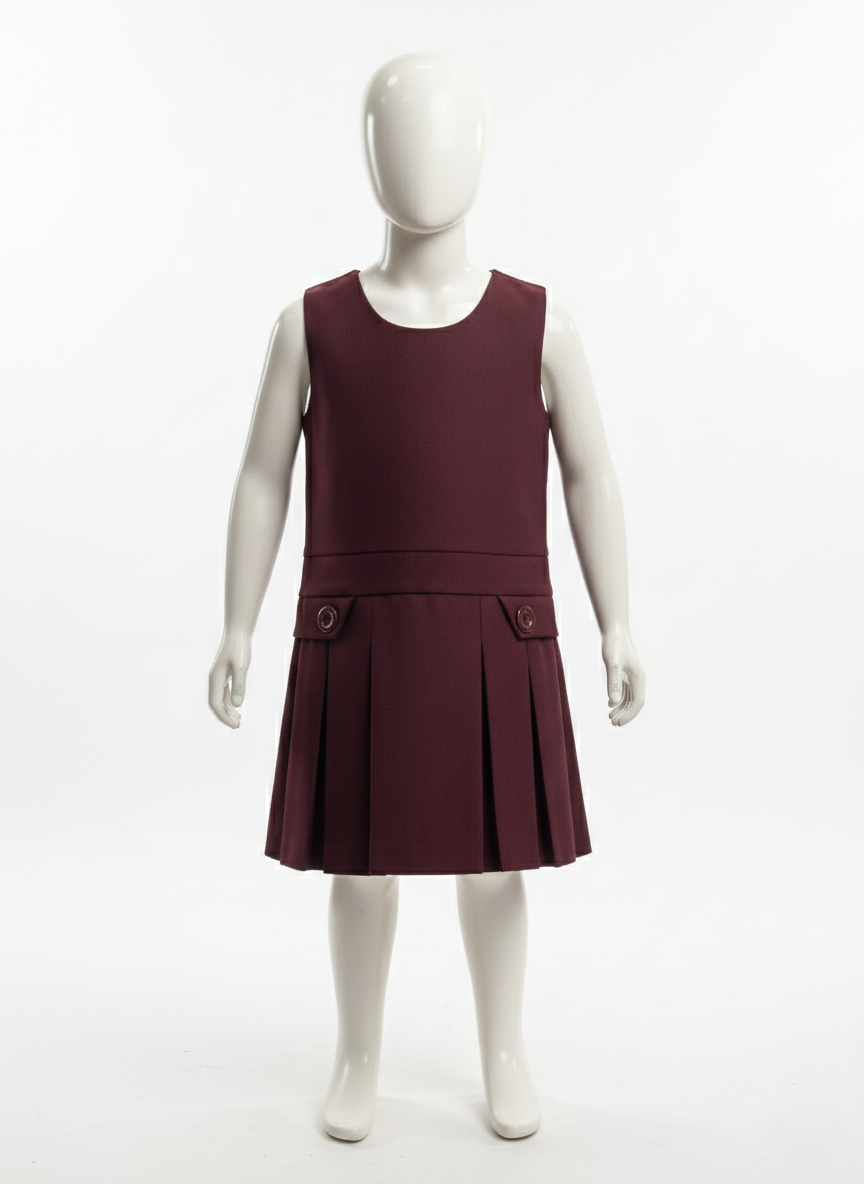Primary Pinafore - Burgundy