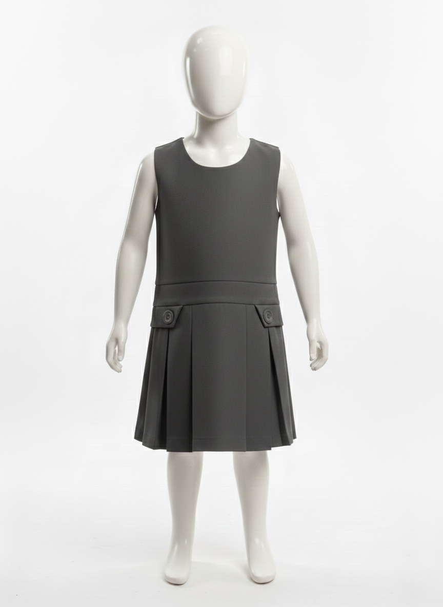 Primary Pinafore - Grey