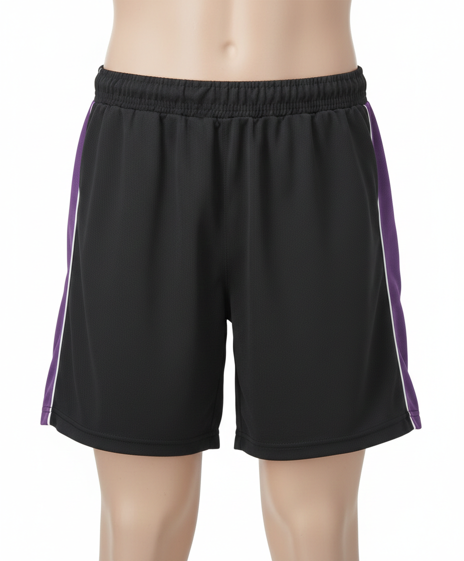 Secondary PE Shorts - Black/Purple