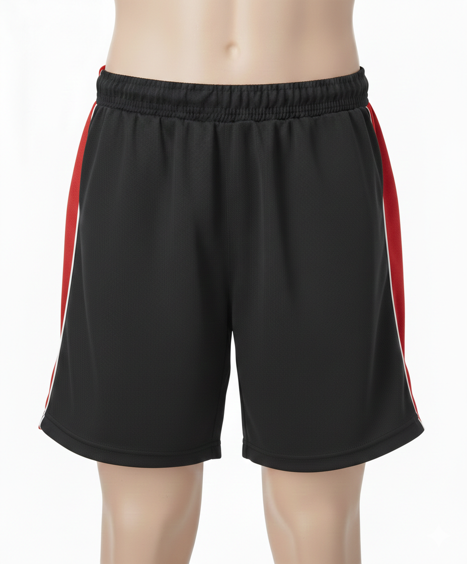 Secondary PE Shorts - Black/Red