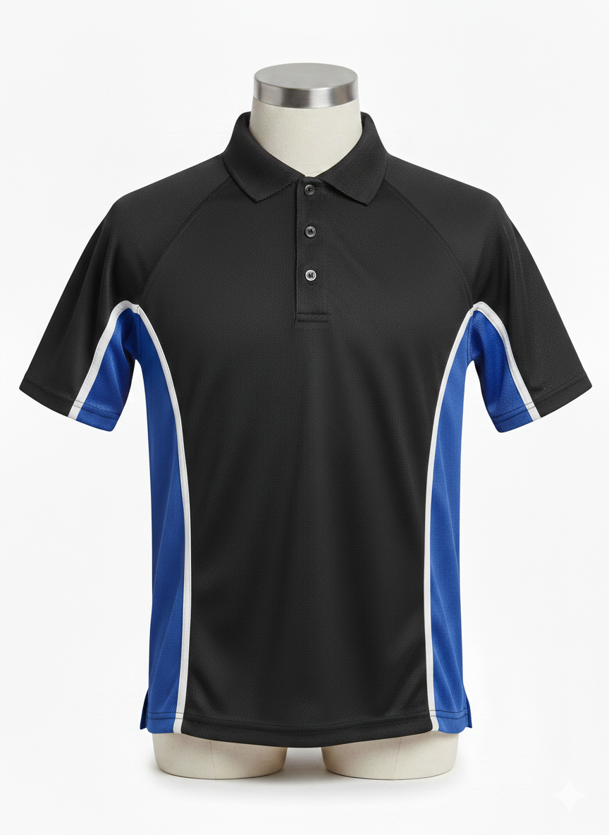 Secondary PE Top - Black/Blue