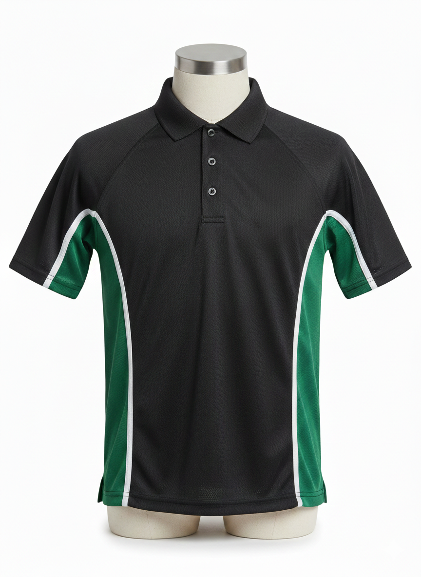 Secondary PE Top - Black/Green