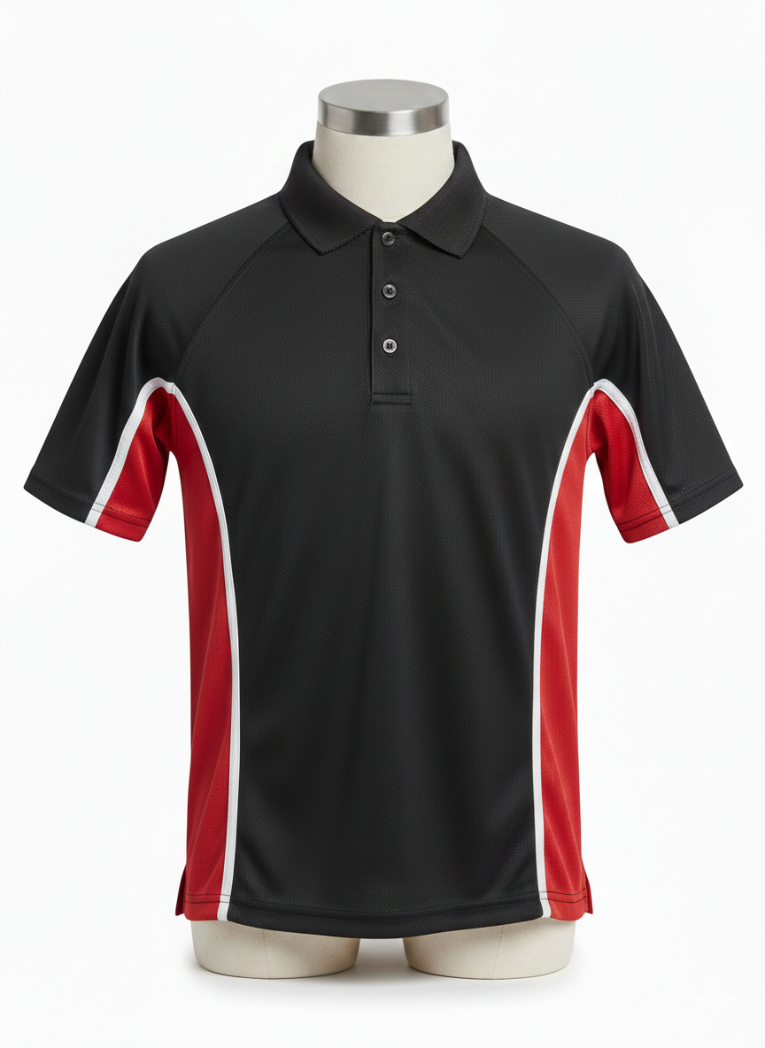 Secondary PE Top - Black/Red