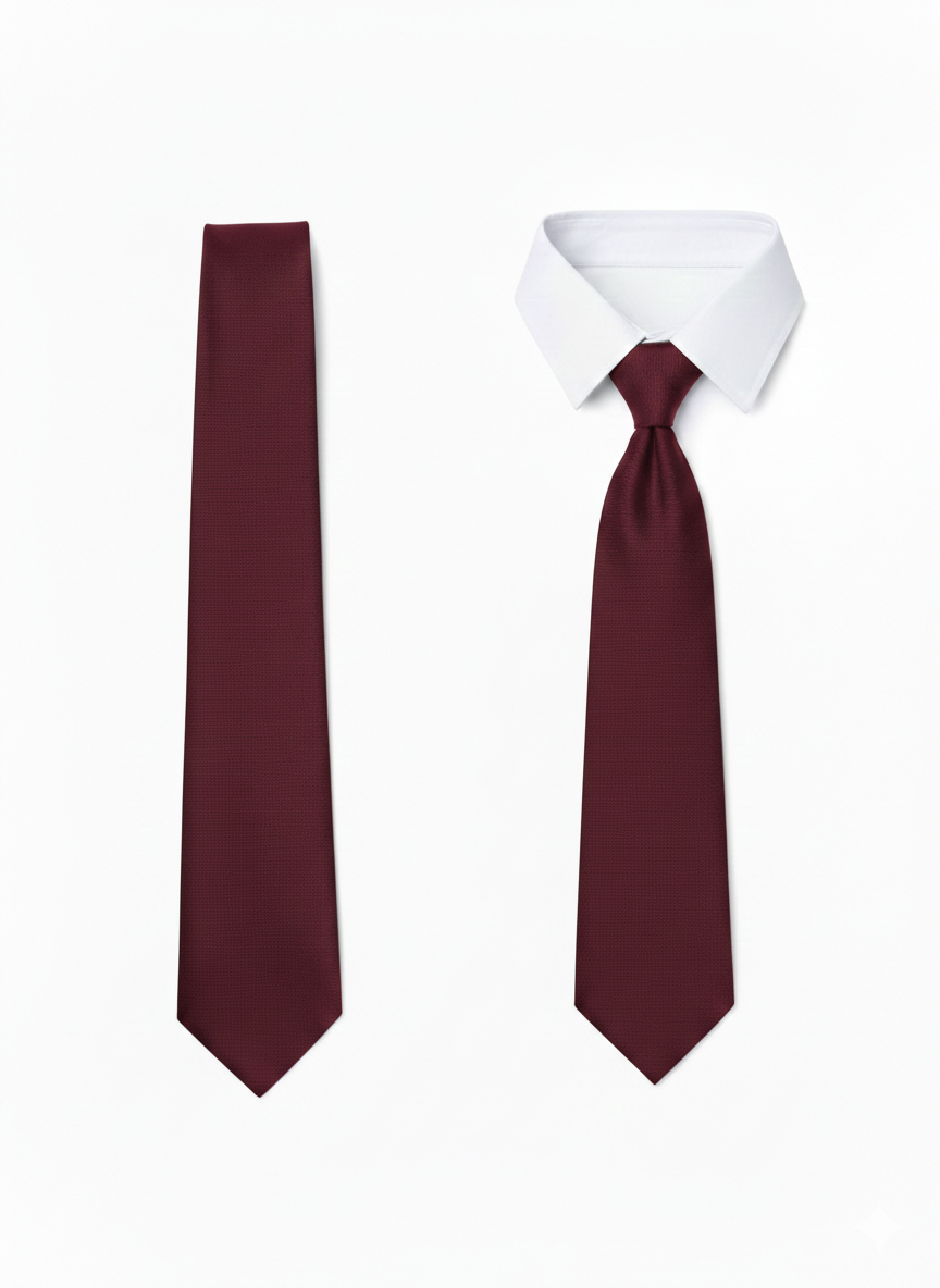 School Tie - Burgundy
